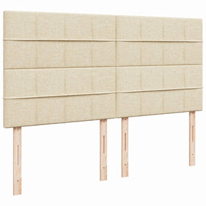 Giroletto a Molle con Materasso Crema 200x200 cm in Tessuto 3293692