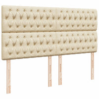 Giroletto a Molle con Materasso Crema 200x200 cm in Tessuto 3293699