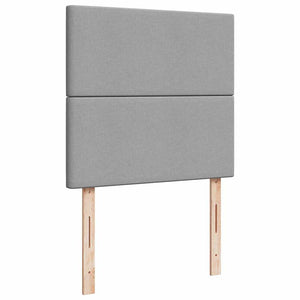 vidaXL Giroletto a Molle con Materasso Grigio Chiaro 80x200 cm Tessuto