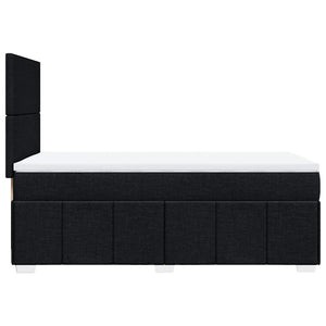 Giroletto a Molle con Materasso Nero 80x200 cm inTessuto 3293790