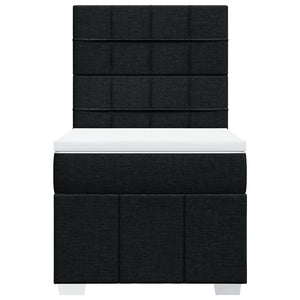 Giroletto a Molle con Materasso Nero 80x200 cm inTessuto 3293797