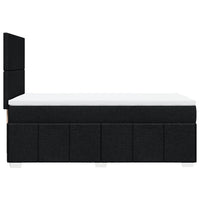 Giroletto a Molle con Materasso Nero 90x190 cm in Tessuto 3293818