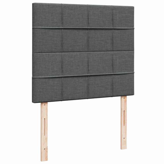 Giroletto a Molle con Materasso Grigio Scuro 120x190cm Tessuto 3293908