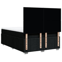 Giroletto a Molle con Materasso Nero 140x200 cm in Tessuto 3293986