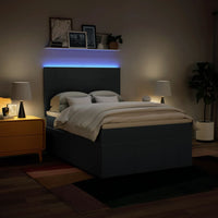 Giroletto a Molle con Materasso Blu 140x200 cm in Tessuto 3293997