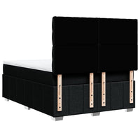 Giroletto a Molle con Materasso Nero 160x200 cm in Tessuto 3294028