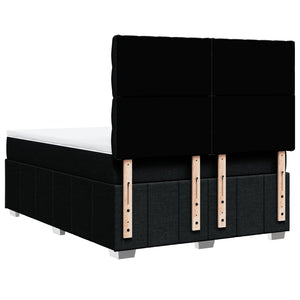 Giroletto a Molle con Materasso Nero 160x200 cm in Tessuto 3294028