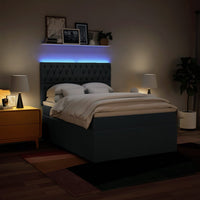 Giroletto a Molle con Materasso Blu 160x200 cm in Tessuto 3294032