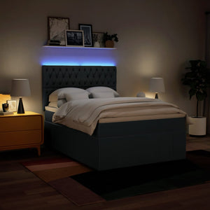 Giroletto a Molle con Materasso Blu 160x200 cm in Tessuto 3294032