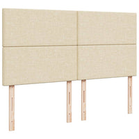 Giroletto a Molle con Materasso Crema 180x200 cm in Tessuto 3294045