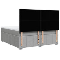 Giroletto a Molle con Materasso Grigio Chiaro180x200 cm Tessuto 3294047