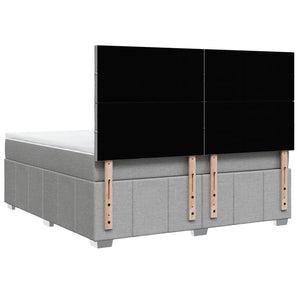 Giroletto a Molle con Materasso Grigio Chiaro180x200 cm Tessuto 3294047