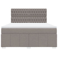 Giroletto a Molle con Materasso Tortora 180x200 cm in Tessuto 3294058