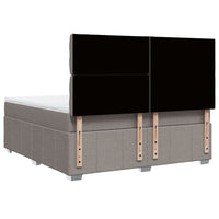 Giroletto a Molle con Materasso Tortora 180x200 cm in Tessuto 3294058