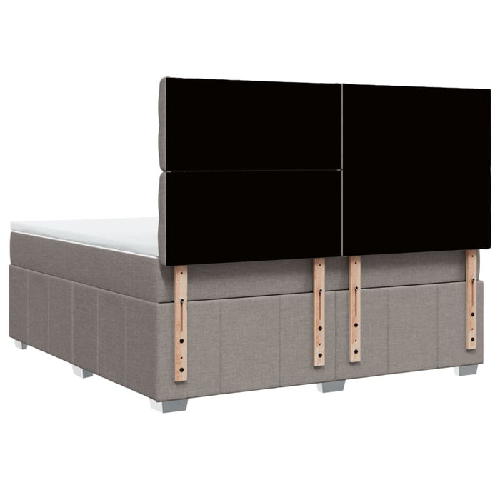 Giroletto a Molle con Materasso Tortora 180x200 cm in Tessuto 3294058