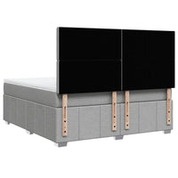 Giroletto a Molle con Materasso Grigio Chiaro180x200 cm Tessuto 3294061