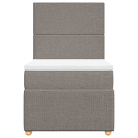 Giroletto a Molle con Materasso Tortora 80x200 cm inTessuto 3294180