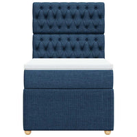 Giroletto a Molle con Materasso Blu 80x200 cm inTessuto 3294196