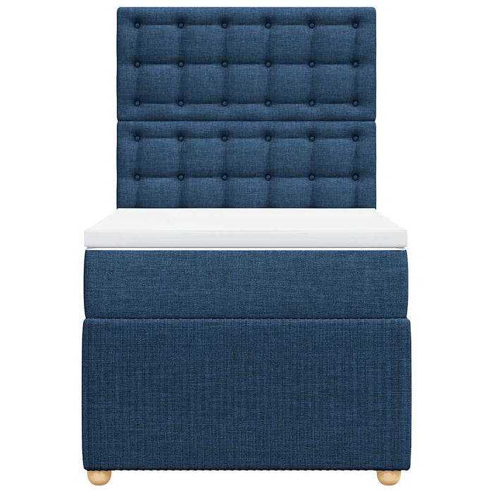 Giroletto a Molle con Materasso Blu 80x200 cm inTessuto 3294203