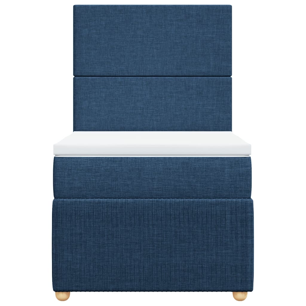 Giroletto a Molle con Materasso Blu 90x190 cm in Tessuto 3294210