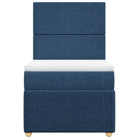 Giroletto a Molle con Materasso Blu 90x190 cm in Tessuto 3294210