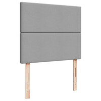 Giroletto a Molle con Materasso Grigio Chiaro 120x190cm Tessuto 3294288