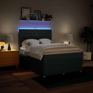 Giroletto a Molle con Materasso Blu 160x200 cm in Tessuto 3294420