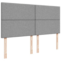 vidaXL Giroletto a Molle con Materasso Grigio Chiaro180x200 cm Tessuto