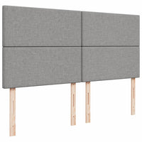 Giroletto a Molle con Materasso Grigio Chiaro180x200 cm Tessuto 3294428