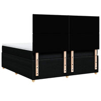 Giroletto a Molle con Materasso Nero 180x200 cm in Tessuto 3294430