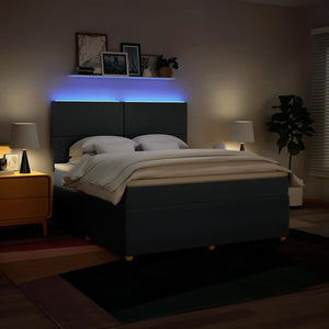 Giroletto a Molle con Materasso Blu 180x200 cm in Tessuto 3294434