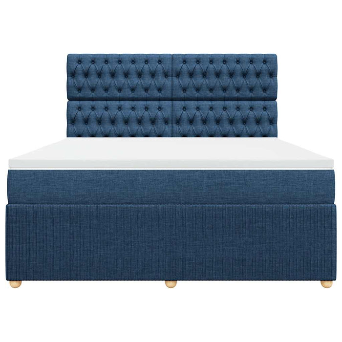 Giroletto a Molle con Materasso Blu 180x200 cm in Tessuto 3294448