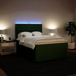 Giroletto a Molle con Materasso Verde Scuro 160x200 cm Velluto 3294697