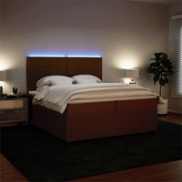 Giroletto a Molle con Materasso Rosa 200x200 cm in Velluto 3294735