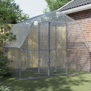 Voliera con Anta Argento in Acciaio Zincato