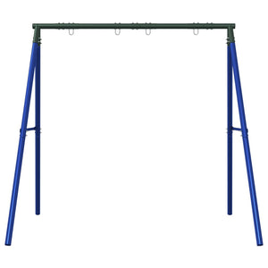 Telaio per Altalena da Esterno con 4 Ganci in Acciaio Blu 4009876