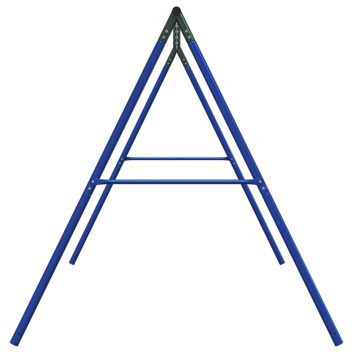 Telaio per Altalena da Esterno con 8 Ganci Blu in Acciaio 4009878