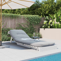 Divano Letto Futon con Materasso Bianco 70x206x11cm Legno Pino 846752