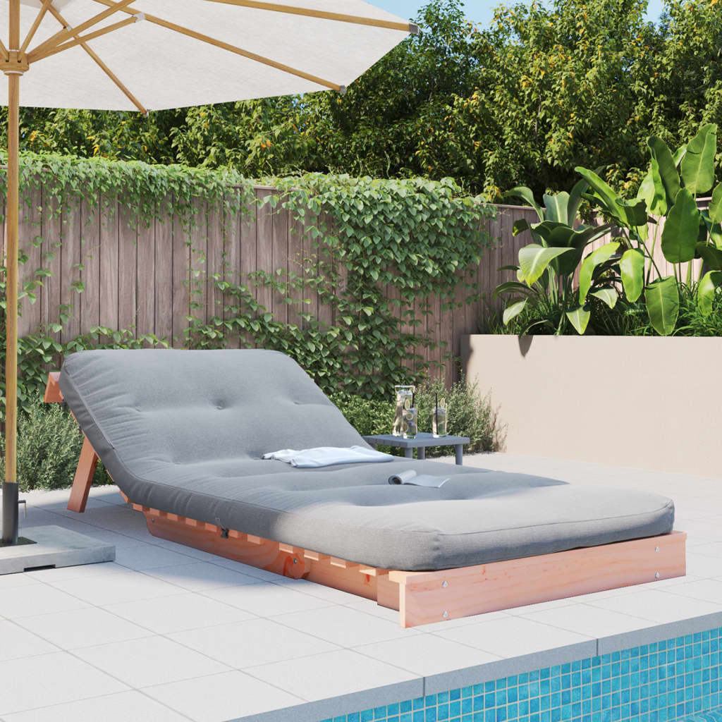 Divano Letto Futon con Materasso 80x206x11cm Massello Douglas 846759