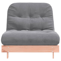 Divano Letto Futon con Materasso 80x206x11cm Massello Douglas 846759