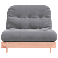 Divano Letto Futon con Materasso 100x206x11cm Massello Douglas 846769