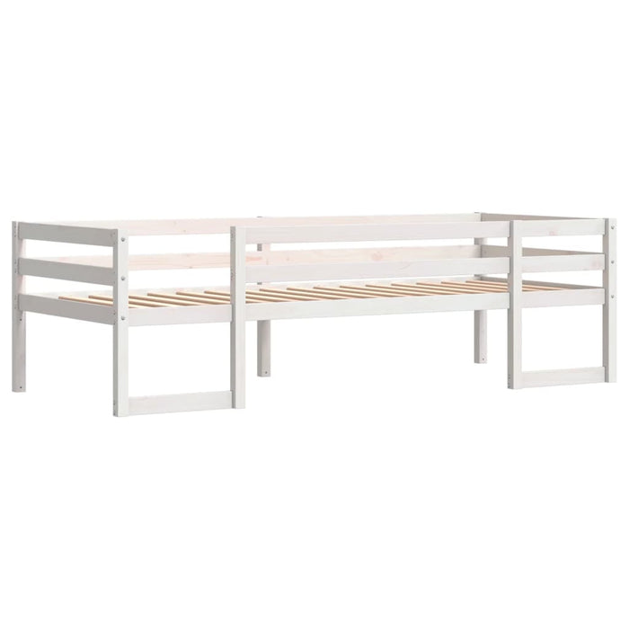 Giroletto per Bambini Bianco 80x200cm in Legno Massello di Pino 846862