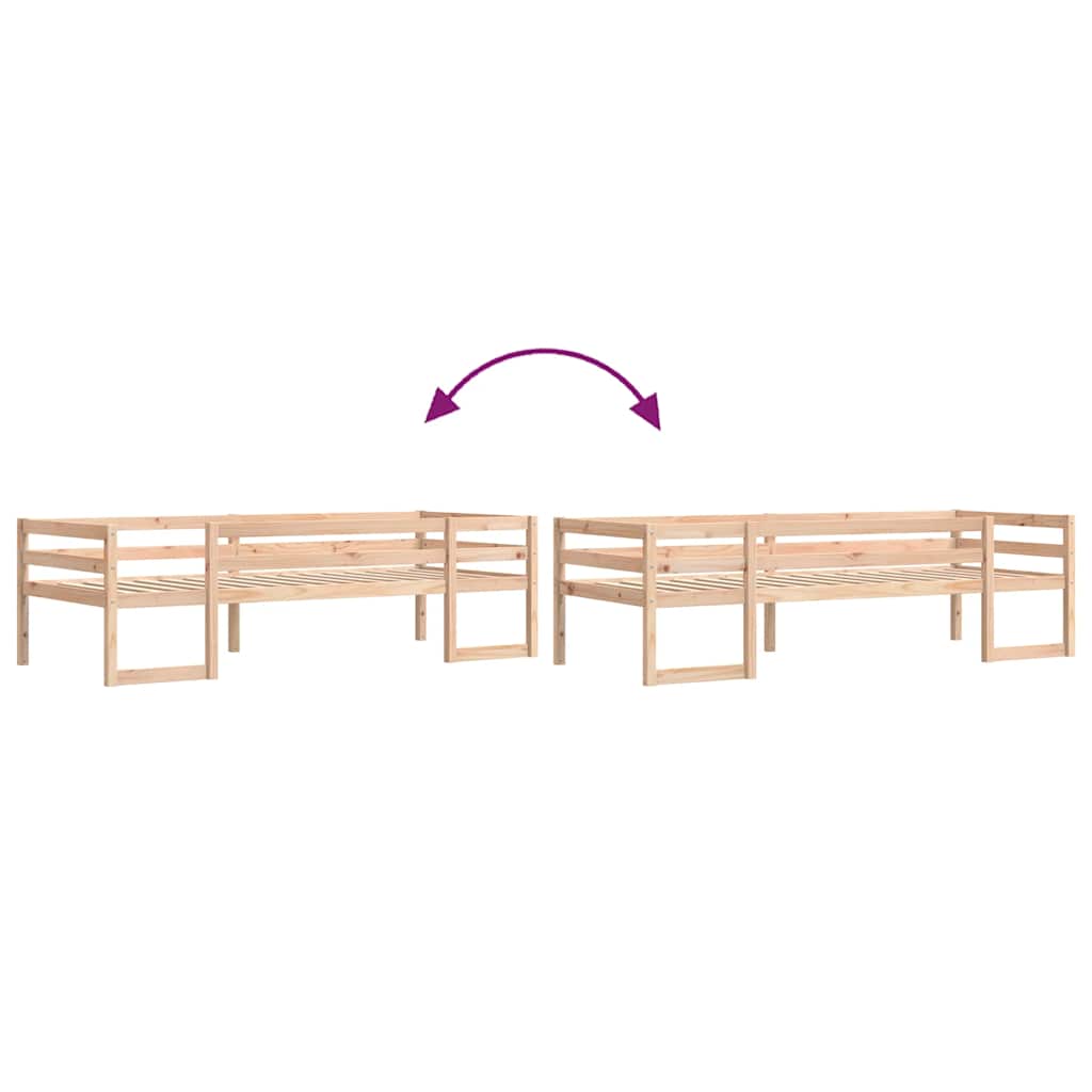 Giroletto per Bambini-Struttura Letto Bambini 90x200 cm in Legno Massello di Pino 439832