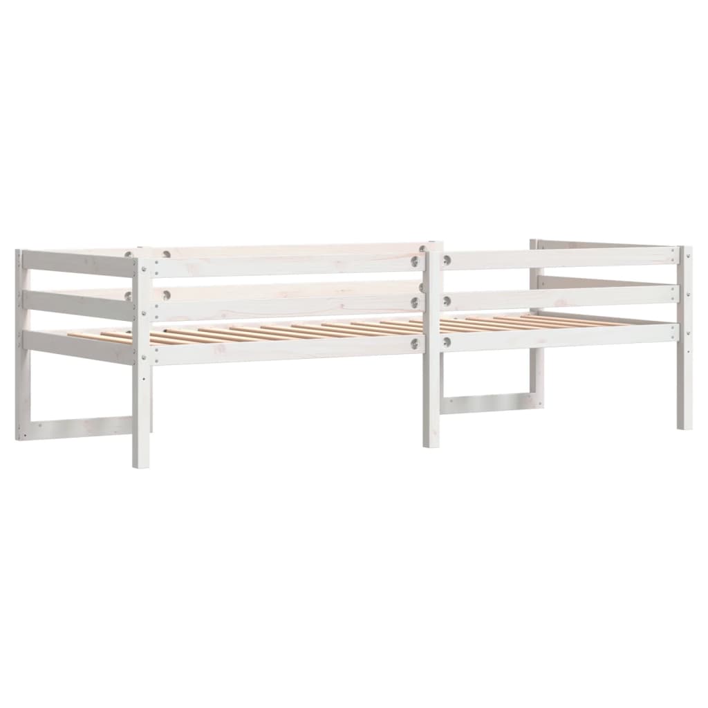 Giroletto per Bambini-Struttura Letto Bambini Bianco 90x200cm in Legno Massello di Pino 896726