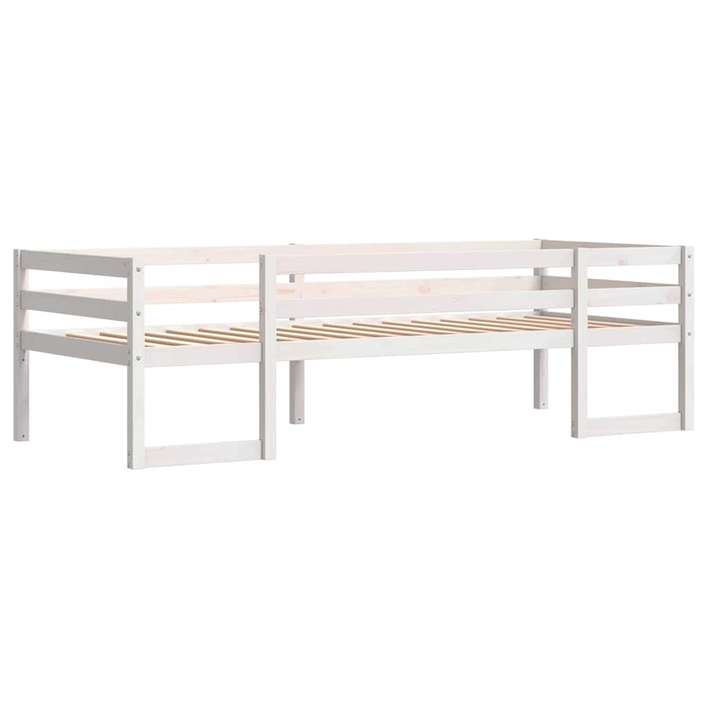 vidaXL Giroletto per Bambini Bianco 90x190cm in Legno Massello di Pino