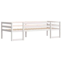 vidaXL Giroletto per Bambini Bianco 90x190cm in Legno Massello di Pino