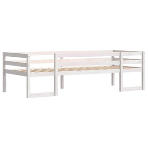 vidaXL Giroletto per Bambini Bianco 90x190cm in Legno Massello di Pino