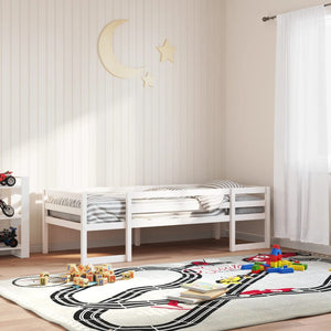 vidaXL Giroletto per Bambini Bianco 90x190cm in Legno Massello di Pino