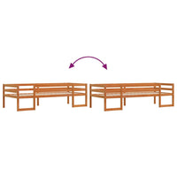 vidaXL Giroletto per Bambini Marrone Cera 90x190cm Legno Massello Pino