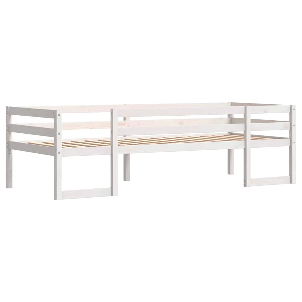 Giroletto per Bambini-Struttura Letto Bambini Bianco 75x190cm in Legno Massello di Pino